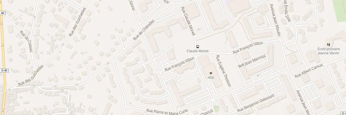 Plan du 1 Rue François Villon à Nemours