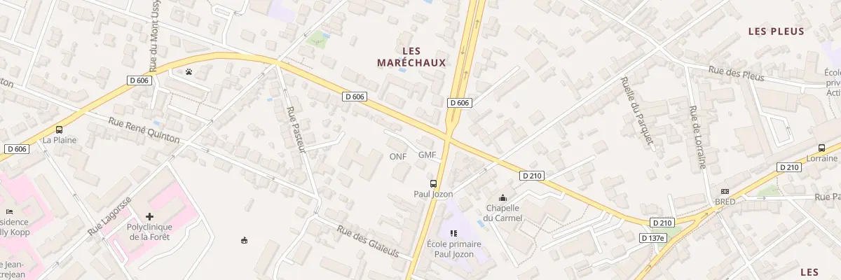 Plan du 1 Bd du Maréchal Joffre à Fontainebleau