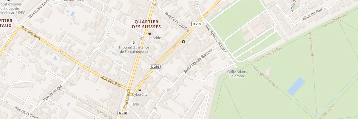 Plan du 38 Rue Aristide Briand à Fontainebleau