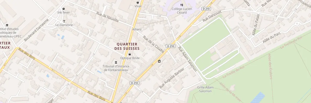 Plan du 39 Rue Aristide Briand à Fontainebleau