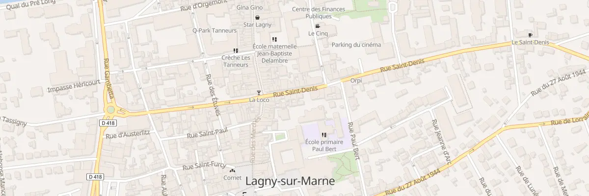Plan du 113 Rue Saint-denis à Lagny-sur-Marne