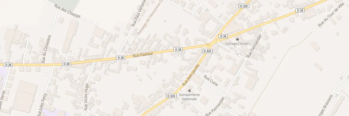 Plan du 7 Rue Pasteur à Rosières-en-Santerre