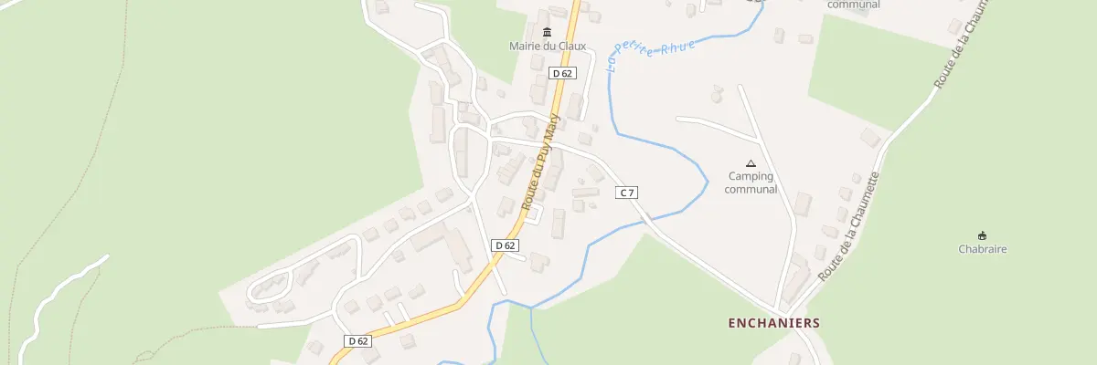 Plan du 6000 Le Bourg au Claux