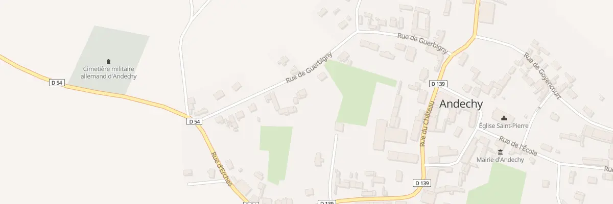 Plan du 14 Rue de Guerbigny à Andechy