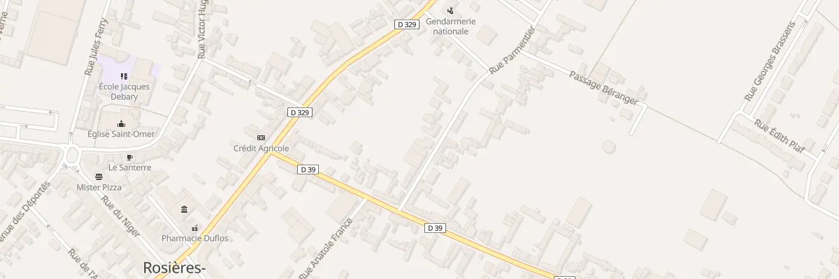 Plan du 1 Rue Parmentier à Rosières-en-Santerre