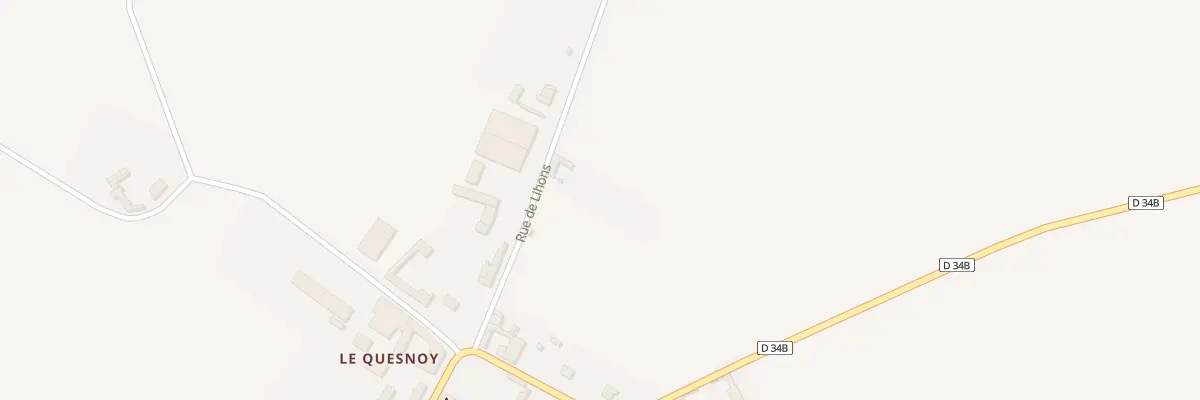 Plan du 5080 Rue de Lihons à Parvillers-le-Quesnoy