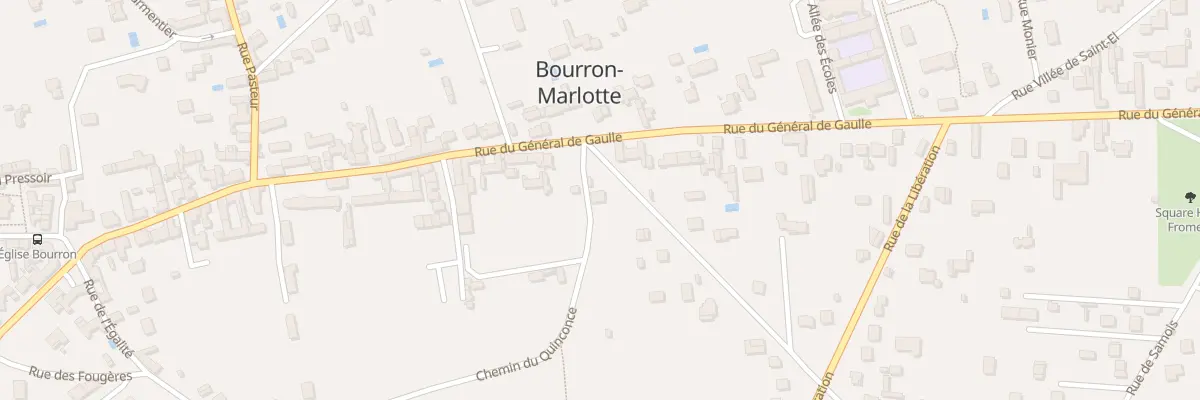 Plan du 80B Rue du Gen de Gaulle à Bourron-Marlotte