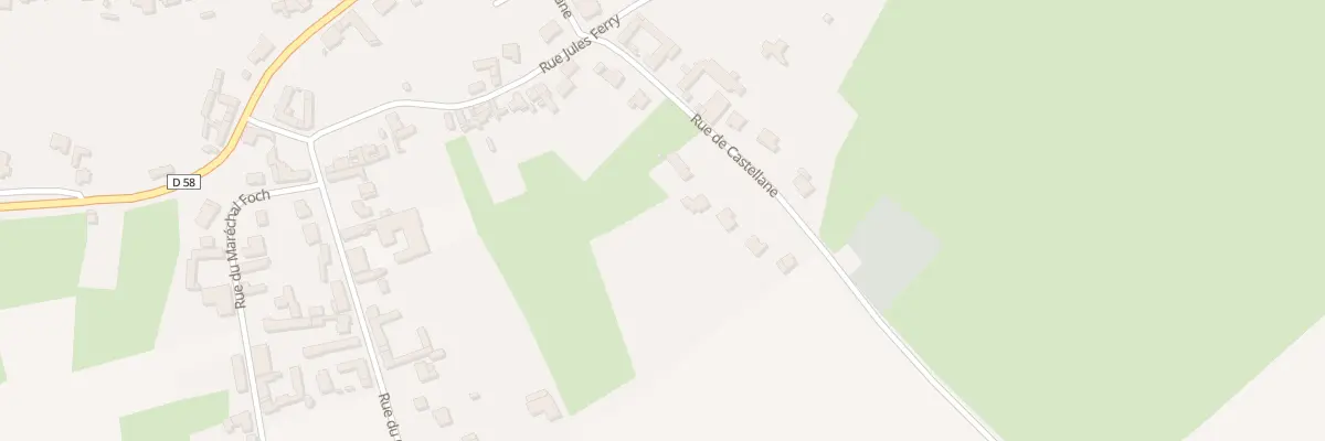 Plan du 10 Rue de Castellane à Carency