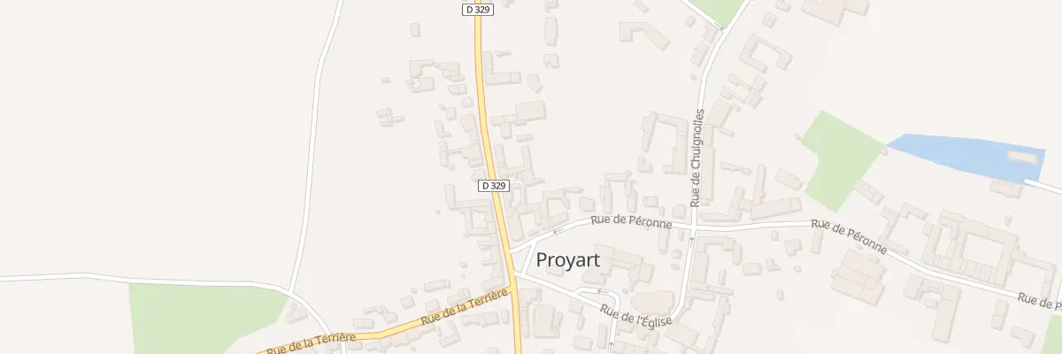 Plan du 6 Rue du Monument à Proyart