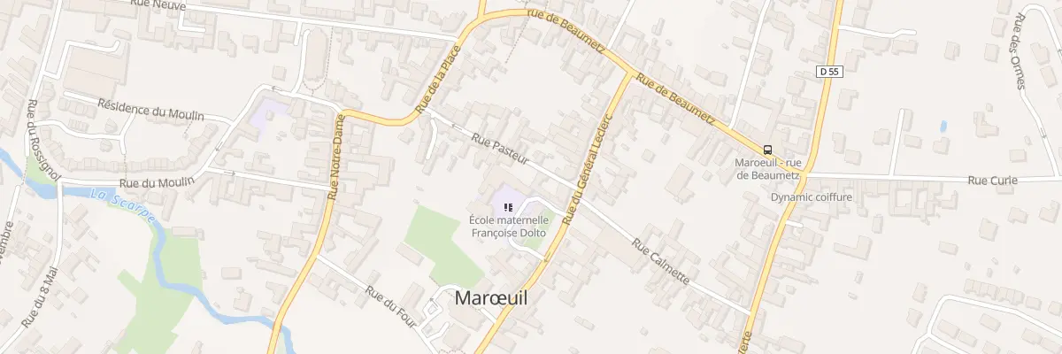 Plan du 16 Rue Pasteur à Marœuil
