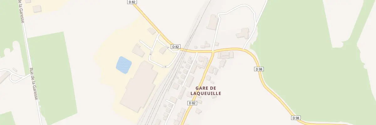 Plan du 5093 Gare de Laqueuille à Saint-Julien-Puy-Lavèze