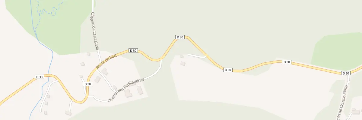 Plan du 5106 Coussounoux à Saint-Genès-Champespe
