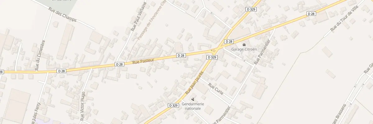 Plan du 3 Rue Pasteur à Rosières-en-Santerre
