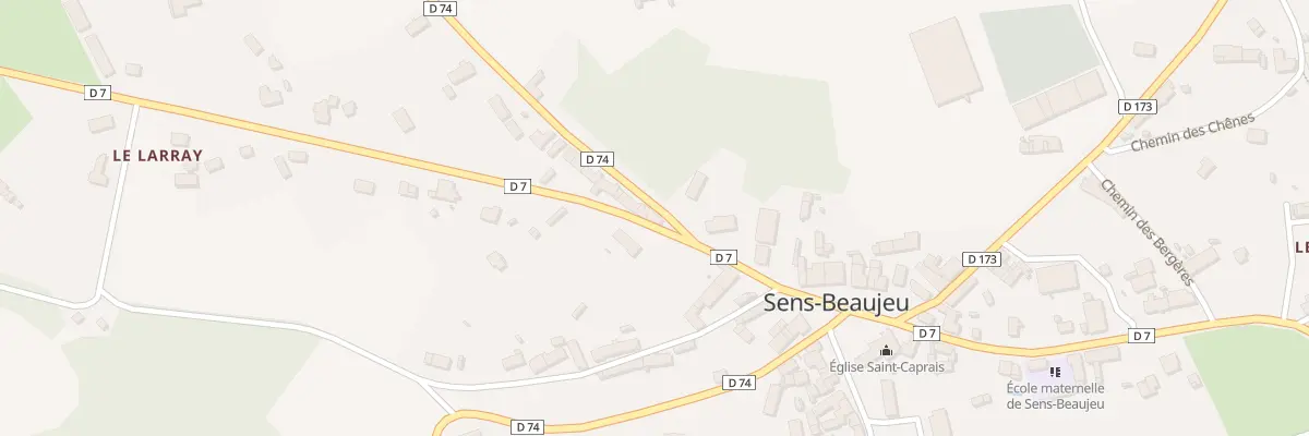 Plan du 2 Rte de la Chapelotte à Sens-Beaujeu