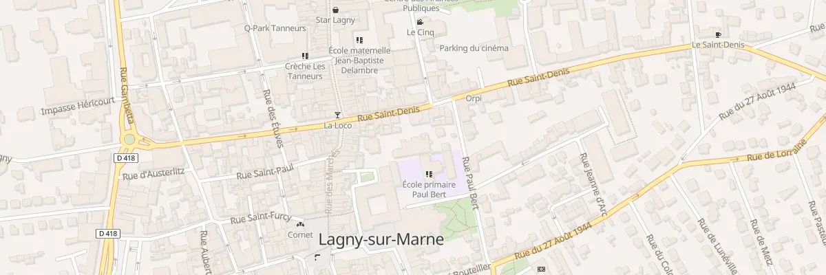 Plan du 105 Rue Saint-denis à Lagny-sur-Marne