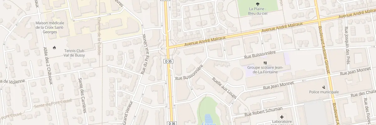 Plan du 4 Av André Malraux à Bussy-Saint-Georges