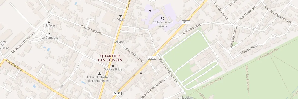Plan du 47 Rue Aristide Briand à Fontainebleau