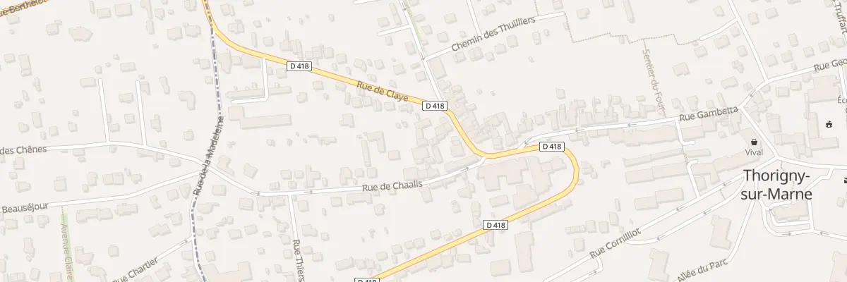 Plan du 51 Rue de Claye à Thorigny-sur-Marne