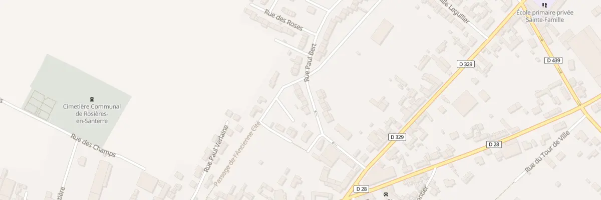 Plan du 11 Rue Paul Bert à Rosières-en-Santerre