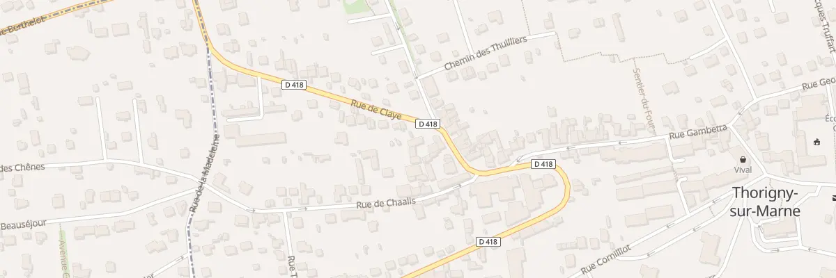 Plan du 55 Rue de Claye à Thorigny-sur-Marne