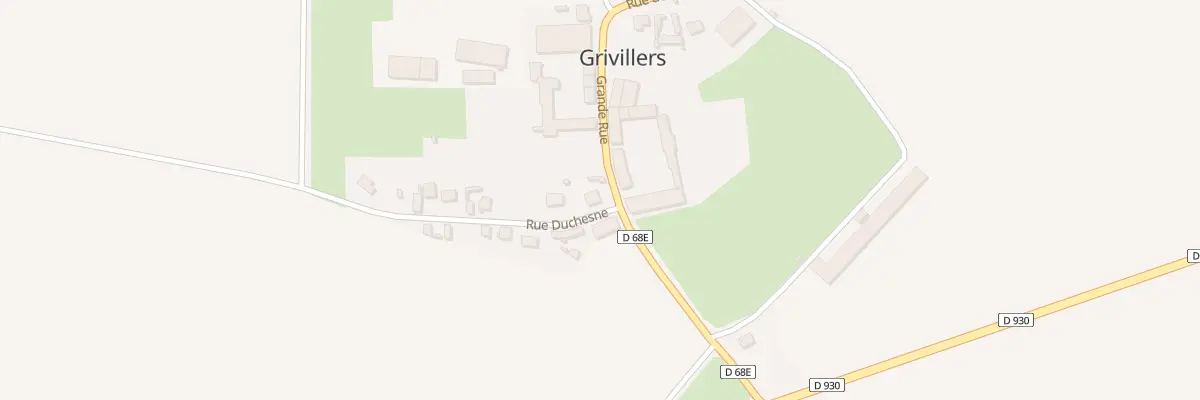 Plan du 5013 Gr Grande Rue à Grivillers