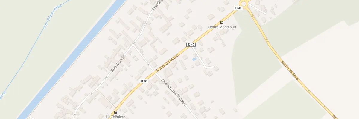 Plan du 58 Rte de Moret à Moncourt-Fromonville