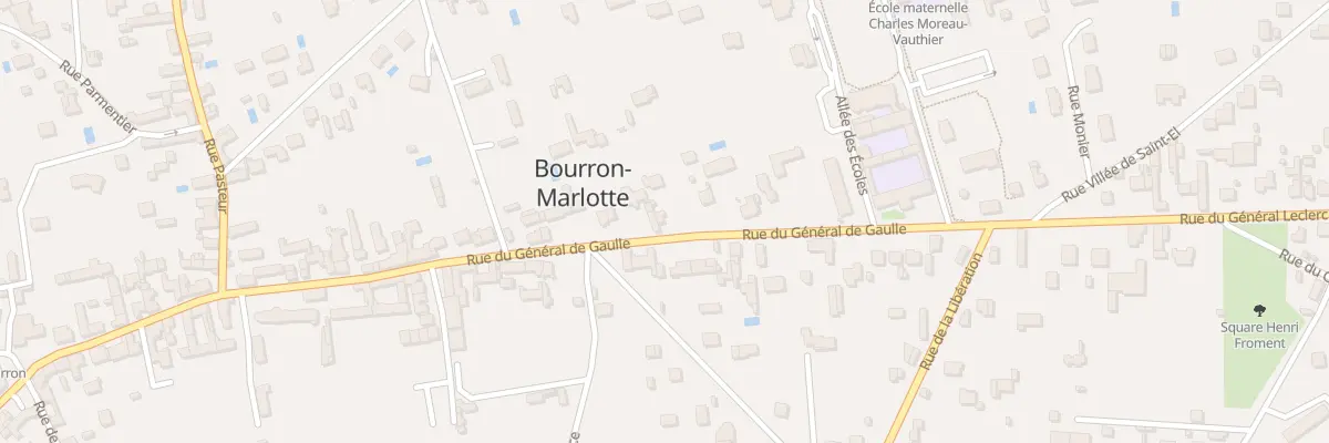 Plan du 119 Rue du Gen de Gaulle à Bourron-Marlotte