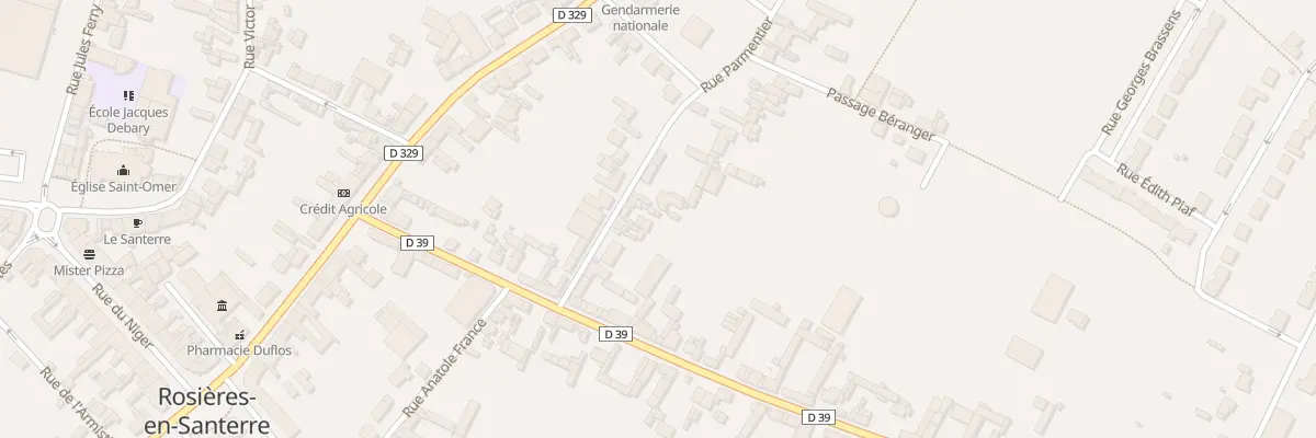 Plan du 8 Rue Parmentier à Rosières-en-Santerre