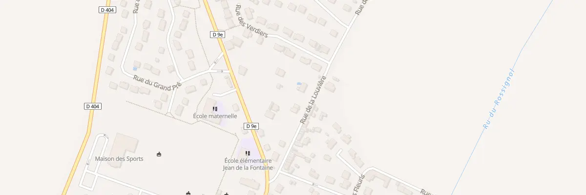 Plan du 3T Rue de la Louviére à Juilly