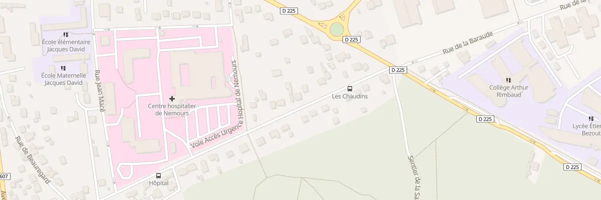 Plan du 33 Rue des Chaudins à Nemours