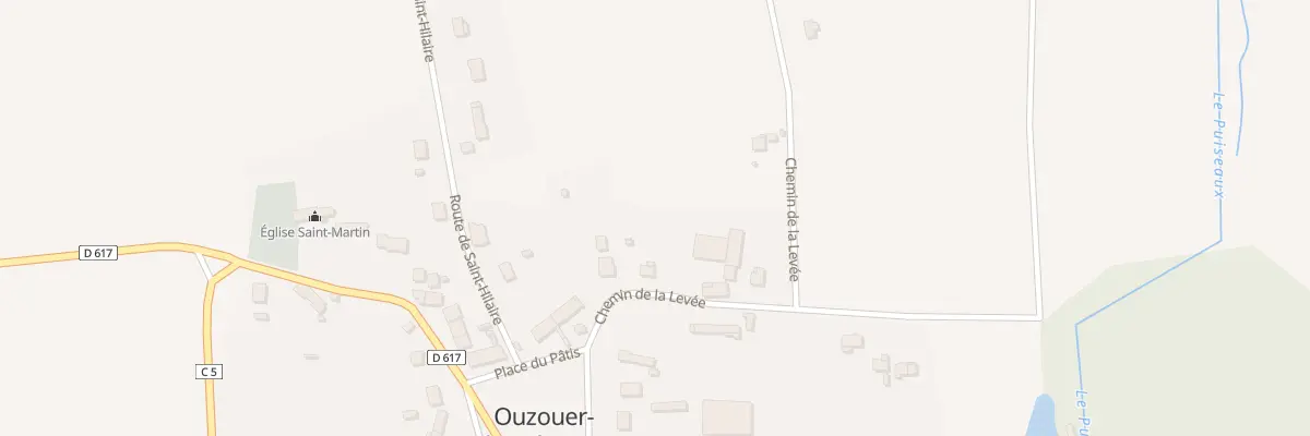 Plan du 3 Che de la Levée à Ouzouer-des-Champs