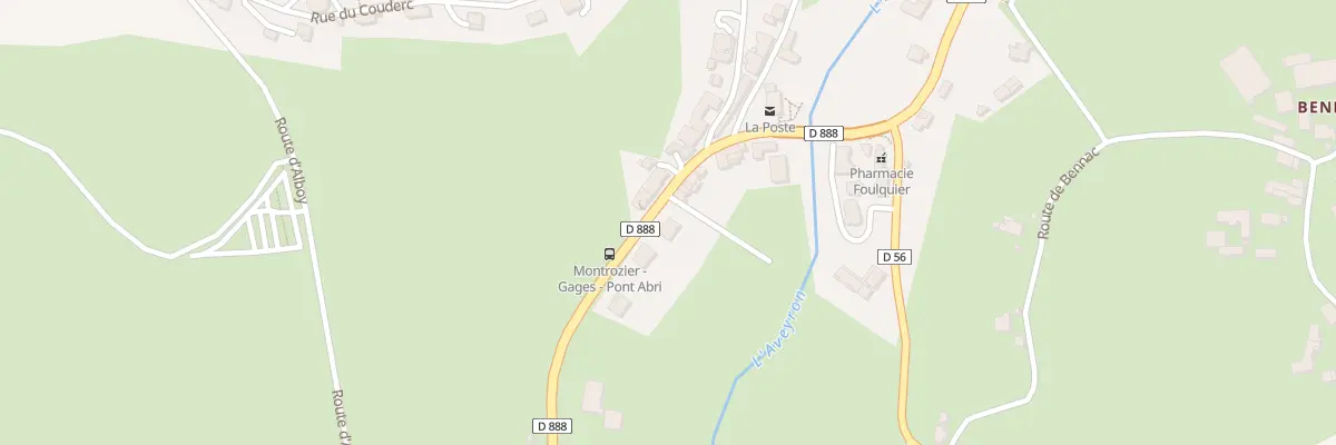 Plan du 5119 Gages le Pont à Montrozier