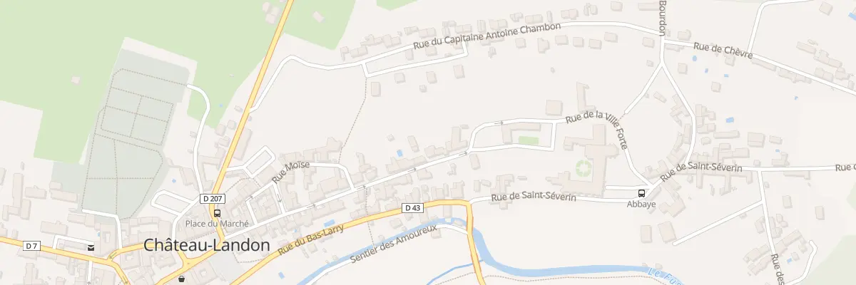 Plan du 33 Rue de la Ville Forte à Château-Landon