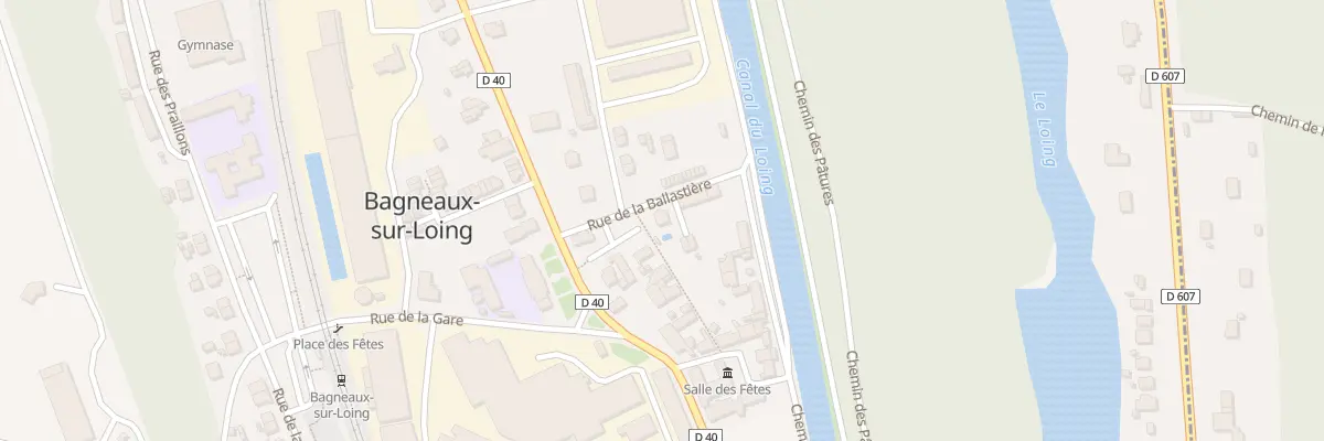 Plan du 13 Rue de la Ballastiere à Bagneaux-sur-Loing