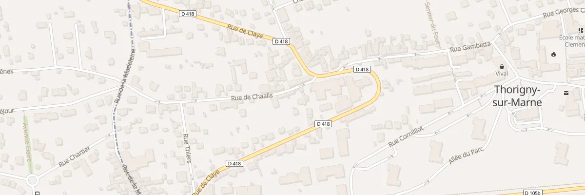 Plan du 5 Rue de Chaalis à Thorigny-sur-Marne