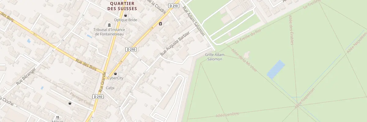 Plan du 1 Rue Adam Salomon à Fontainebleau
