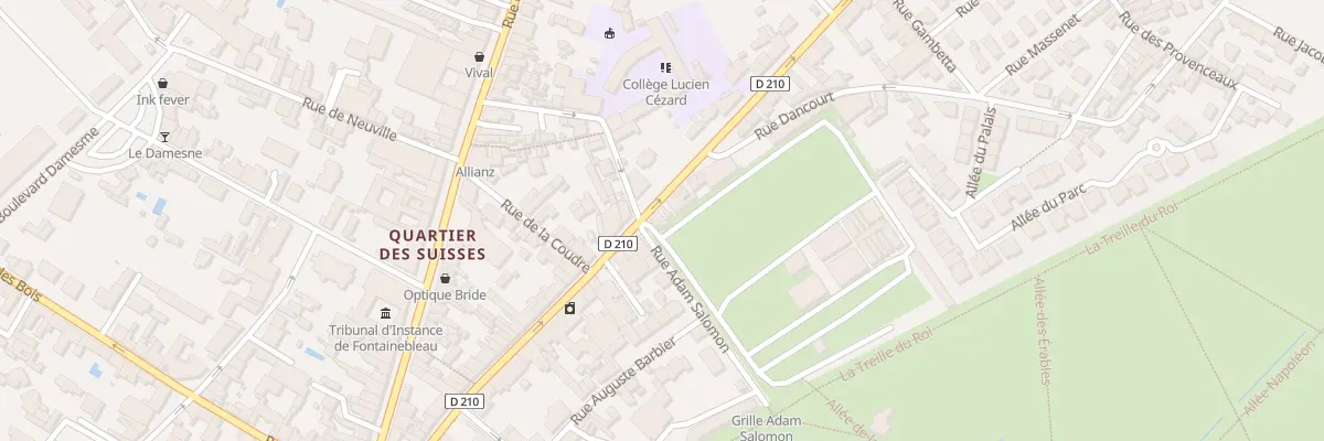 Plan du 62 Rue Aristide Briand à Fontainebleau