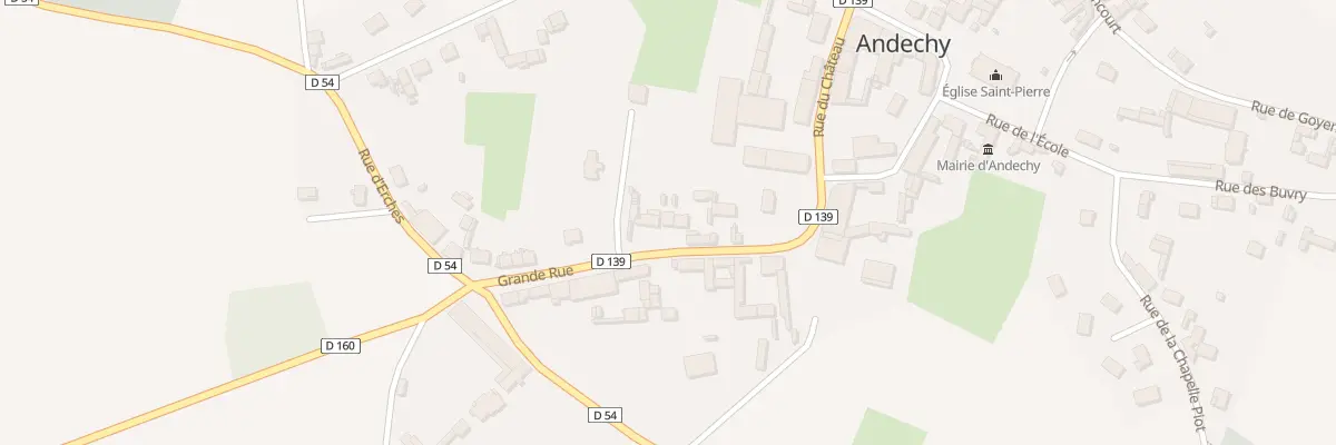 Plan du 7 Gr Gde Rue à Andechy