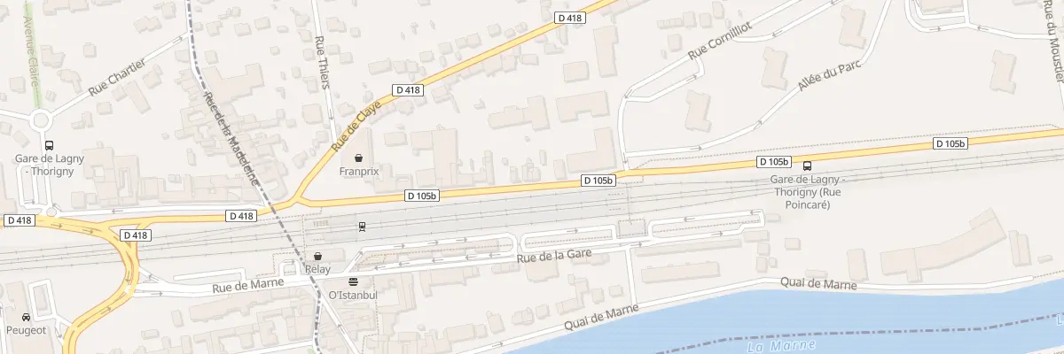 Plan du 25 Rue Raymond Poincaré à Thorigny-sur-Marne