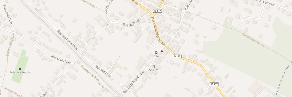 Plan du 2 Rue de la République à Bois-le-Roi