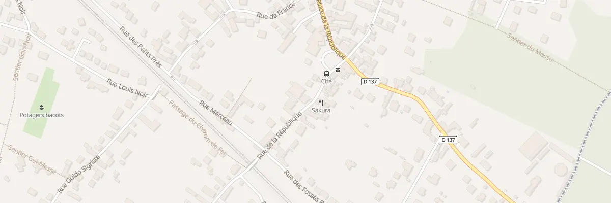 Plan du 10 Rue de la République à Bois-le-Roi