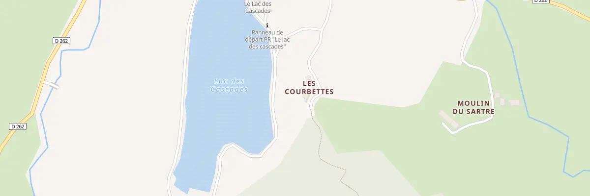 Plan du 1 Les Courbettes à Cheylade
