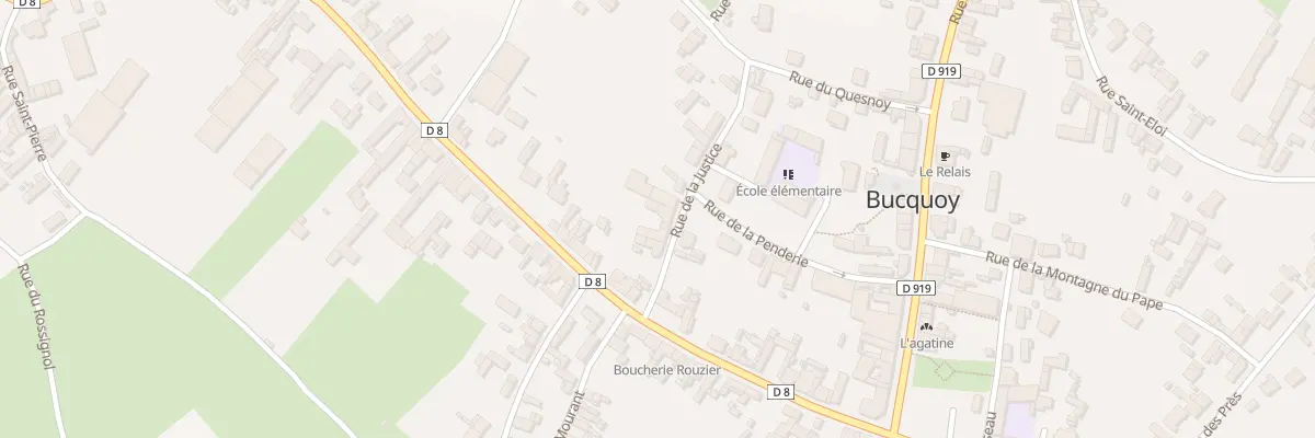 Plan du 3 Rue de la Justice à Bucquoy