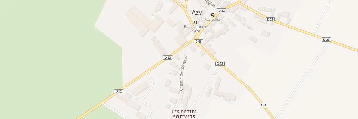 Plan du 2 Che des Sotivets à Azy