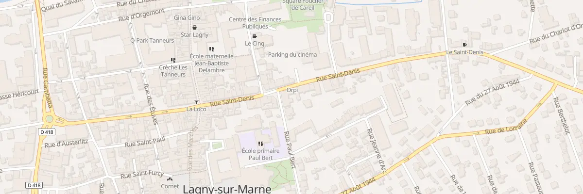 Plan du 97 Rue Saint-denis à Lagny-sur-Marne