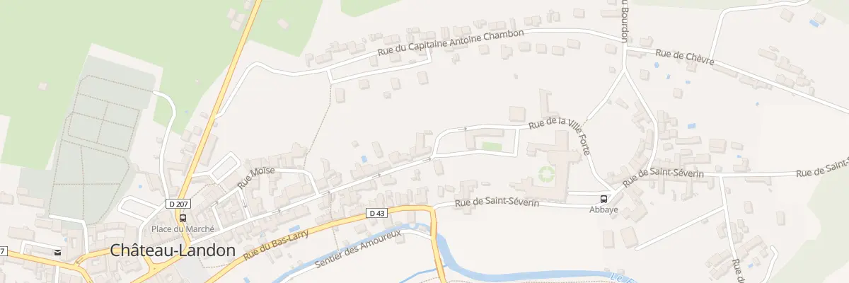 Plan du 37 Rue de la Ville Forte à Château-Landon