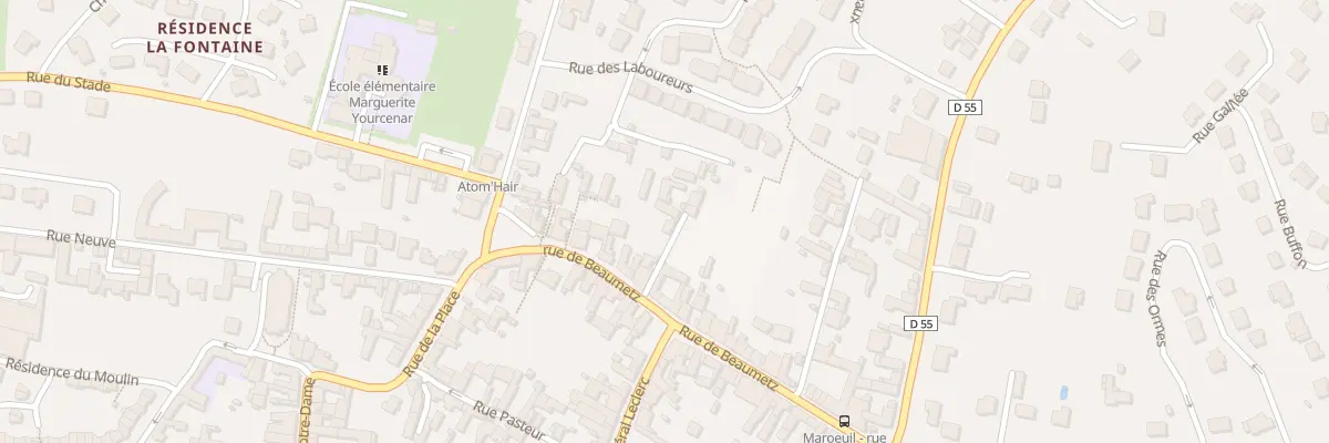 Plan du 3 Rue Honore de Balzac à Marœuil