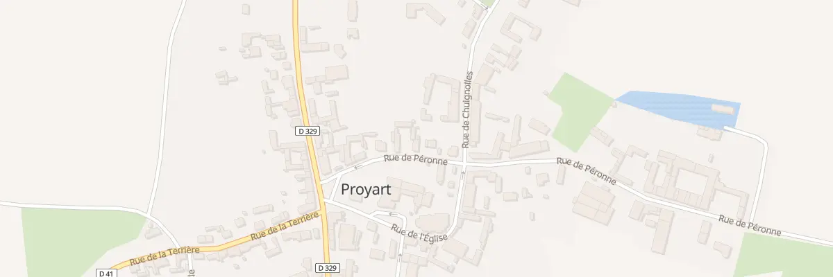 Plan du 9 Rue de Péronne à Proyart