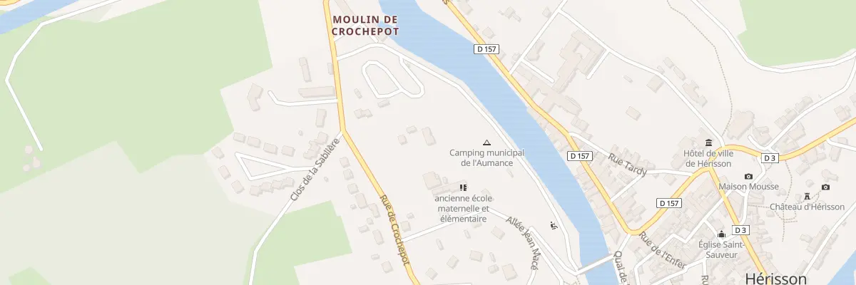 Plan du 12 Rue Crochepot à Hérisson