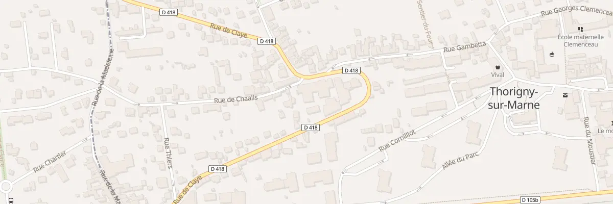 Plan du 37B Rue de Claye à Thorigny-sur-Marne